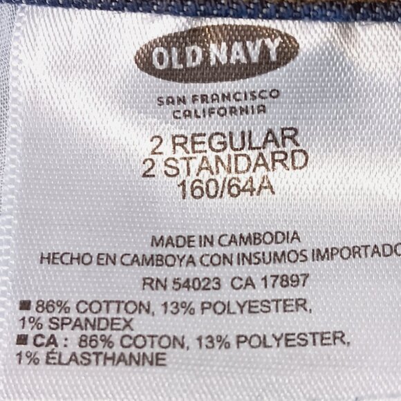 OLD NAVY-Diva-Women's Jeans- Dark Blue-SIZE 2-Low Rise-Soft-Flexible Stretch - Picture 11 of 11